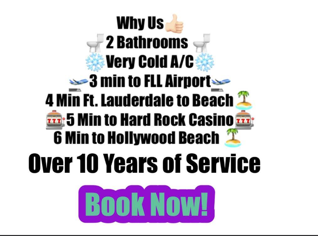 Airport Bunk House Free - Wifi - Parking - Coffee- Long Term Welcome Fort Lauderdale Esterno foto